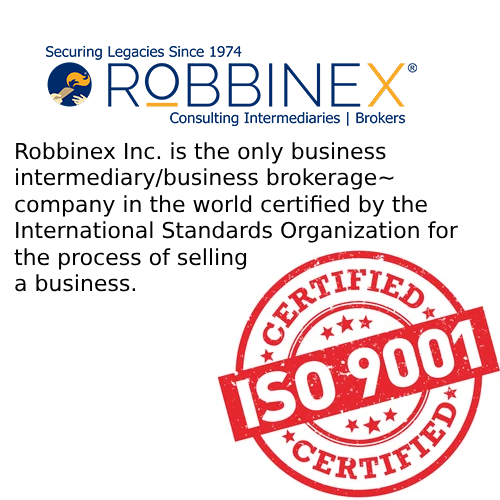 Robbinex is the only M&A Firm in the world with ISO 9001-2015 Certificate