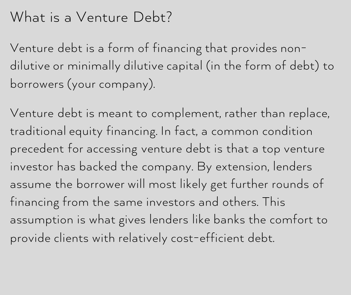 When could Venture Debt be the right card to play? M&A Worldwide